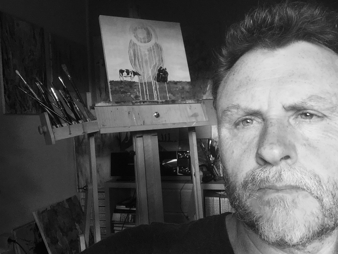 James Langton in his studio